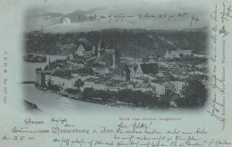 DE722  --   GRUSS  AUS WASSERBURG  A. INN   --  MONDSCHEIN  LITHO  --   1900 - Wasserburg (Inn)