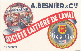 BU 2822 -  BUVARD    SOCIETE LAITIERE  DE LAVAL  A. BESNIER  & Cie - Produits Laitiers