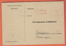 37P - Hattingen 1947 - Deutsche Post 0,12 Du 21-11-1947 - Lettres & Documents