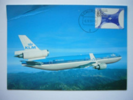 Avion / Airplane / KLM / MD 11 / Airline Issue / Carte Maximum - 1946-....: Ere Moderne