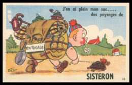 * CP SYSTEME 10 VUES * LEPORELLO * SISTERON * CAMPEUR TORTUE * EN RODAGE * ILLUSTRATEUR BOZZ * EDIT. CAP - Sisteron