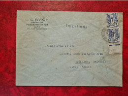 Lettre / Carte TARIF IMPRIME 1947 STRASBOURG MONTAGNE    ENTETE WACH REPRESENTATION  CHAINES BRISEES - Autres & Non Classés
