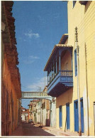 Lote PEP1686, Colombia, Postal Postcard, Cartagena, Calle Los Lanceros, Old House - Colombie