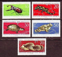 1963. DDR. Protected Animals. MNH. Mi. Nr. 978-82 - Unused Stamps