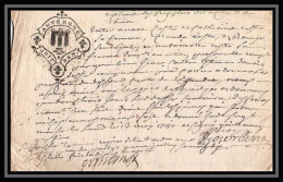 40336/ Généralité De Riom Auvergne Devaux N°338 Indice 4 1741 + Contremarque Devaux N°328 Lettre Fiscal 18ème - Brieven En Documenten