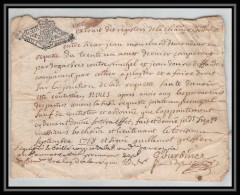 40143/ Généralité De Riom Auvergne Devaux N°288 Indice 5 Septembre 1718 Lettre Timbre Fiscal 18ème Siècle - Briefe U. Dokumente