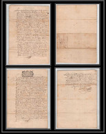 40094/ Généralité De Riom Auvergne Devaux N°260 Indice 8 1711 Lettre Timbre Fiscal 18ème Siècle - Lettres & Documents