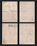 40045/ Généralité De Riom Auvergne Devaux N°241 Indice 7 1707 + Contremarque 4 Pages Lettre Timbre Fiscal 18ème Siècle - Lettres & Documents