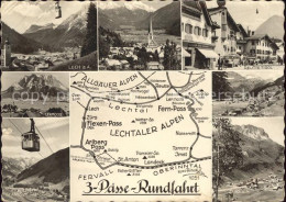 71539267 Reutte Tirol 3 Paesse Rundfahrt Gebirgspass Kabinenbahn Lech Arlberg Fe - Autres & Non Classés
