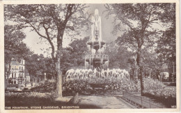 Postcard - The Fountain, Steine Gardens, Brighton - Card No. 162 - Posted 25-08-1954 - VG - Unclassified