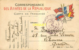 Carte Correspondance Militaire, Poilu Marin Sur Le Courbet, 1ère Armée Navale - Guerre 1914-18