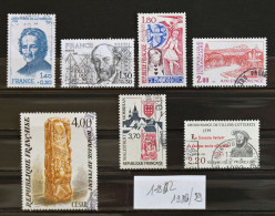 France 1980/89 - Lot De 7 Timbres Oblitérés N° 2095-2097-2194-2235-2299-2588-2609 - Used Stamps