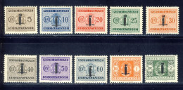 1944 - Segnatasse Fascetto Serie Dal 5 C. Al 2 Lire - Nuovi MNH (2 Immagini) - Taxe
