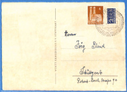 Allemagne Bizone - 1949 - Carte Postale De Ludwigsburg - G34212 - Autres & Non Classés