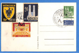 Allemagne Bizone - 1949 - Carte Postale De Munchen - G34205 - Autres & Non Classés