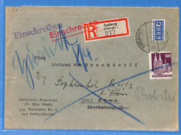 Allemagne Bizone - 1950 - Lettre Einschreiben De Amberg - G34176 - Autres & Non Classés