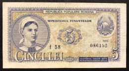 ROMANIA 1952 5 LEI Pick#83 LOTTO 4731 - Romania