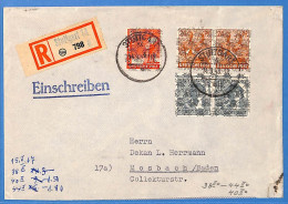 Allemagne Bizone - 1948 - Lettre Einschreiben De Stuttgart - G34158 - Autres & Non Classés