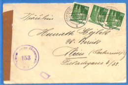 Allemagne Bizone - 1950 - Lettre Avec Censure De Geislingen - G34155 - Other & Unclassified