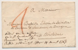Den Haag - S Hertogenbosch 1767 - Zeer Vroege Envelop - ...-1852 Préphilatélie