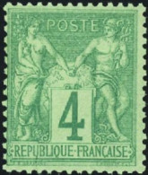 France Classiques N°63 4c Vert Qualité:** Cote:220 - 1876-1878 Sage (Type I)