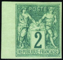 France Classiques N°62a 2c Vert Non Dentelé Bdf Qualité:* Cote:1750 - 1876-1878 Sage (Type I)