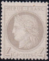 France Classiques N°52 4c Gris Qualité:** Cote:500 - 1871-1875 Cérès
