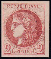 France Classiques N°40B 2c Brun-rouge    Qualité:* Cote:360 - 1870 Emission De Bordeaux