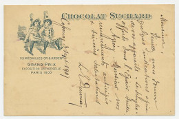 Postal Stationery Switzerland 1907 Chocolate Suchard - Ernährung