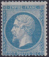 France Classiques N°22 20c Bleu (signé Calves) Qualité:** Cote:420 - 1862 Napoléon III