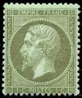 France Classiques N°19 1c Olive Qualité:** Cote:250 - 1862 Napoléon III