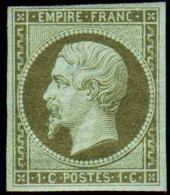 France Classiques N°11 1c Olive Qualité:* Cote:275 - 1853-1860 Napoléon III.