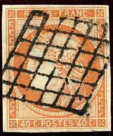 France Classiques N°5b 40c Orange Foncé TB (signé Calves) Qualité:obl Cote:700 - 1849-1850 Cérès