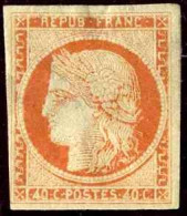 France Classiques N°5A 40c Orange  Gomme Brunâtre Qualité:* Cote:3900 - 1849-1850 Cérès