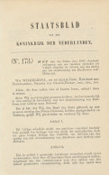 Staatsblad 1901 : Spoorlijn Eindhoven - Helmond - Documents Historiques