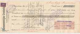 Plakzegel 2.- / 3.- / 5.- Den 19.. - Wisselbrief Den Haag 1918 - Steuermarken
