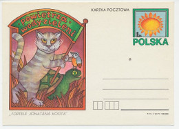 Postal Stationery Poland 1977 Cat - Turtle - Bird - Sun - Autres & Non Classés