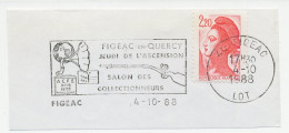 Postmark Cut France 1988 Gramophone - Rifle - Music