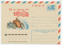 Postal Stationery Soviet Union 1977 Motor Race - DOSAAF - Motorfietsen
