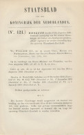 Staatsblad 1868 : Spoorlijn Glnerbeek - Enschede - Historical Documents