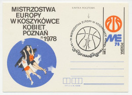 Postal Stationery Poland 1978 Basketball - European Championships - Other & Unclassified