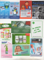 10 Pieces Calendar Pharmacy, Medicines, Various Types, Czech Republic - Petit Format : 2001-...