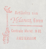 Meter Cover Netherlands 1967 Giraffe - Amsterdam - Other & Unclassified
