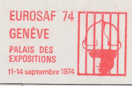 Meter Cover Switzerland 1974 Exhibition EUROSAF 74 - Safety - Helmet - Unclassified