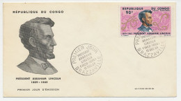 Cover / Postmark Congo 1965 Abraham Lincoln - Autres & Non Classés