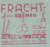 Meter Cover Deutsches Reich / Germany 1930 Norddeutscher Lloyd - Ocean Liner - Freight Loading - Other & Unclassified