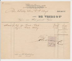 Nota Middelburg 1886 - Slijterij - Wijnen - Netherlands