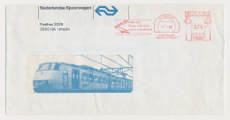 Illustrated Meter Cover Netherlands 1983 - Postalia 6364 NS - Dutch Railways -75 Years Electric Trains In The Netherlan - Trains