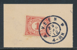 Grootrondstempel Veen 1912 - Postal History