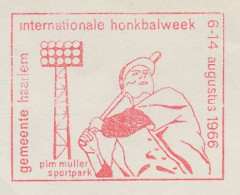 Proof / Test Meter Cover Netherlands 1966 International Baseball Week Haarlem 1966 - Autres & Non Classés